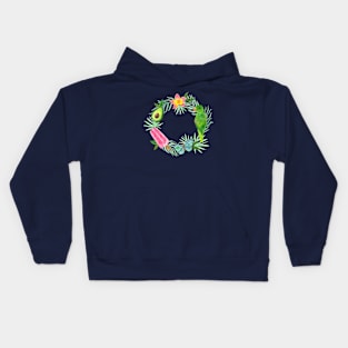 Summer Theme Watercolor Kids Hoodie